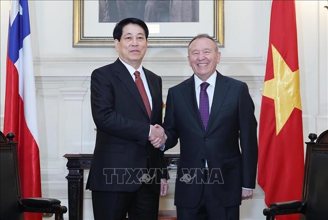   Chủ tịch nước Lương Cường hội kiến Chủ tịch Thượng viện Chile