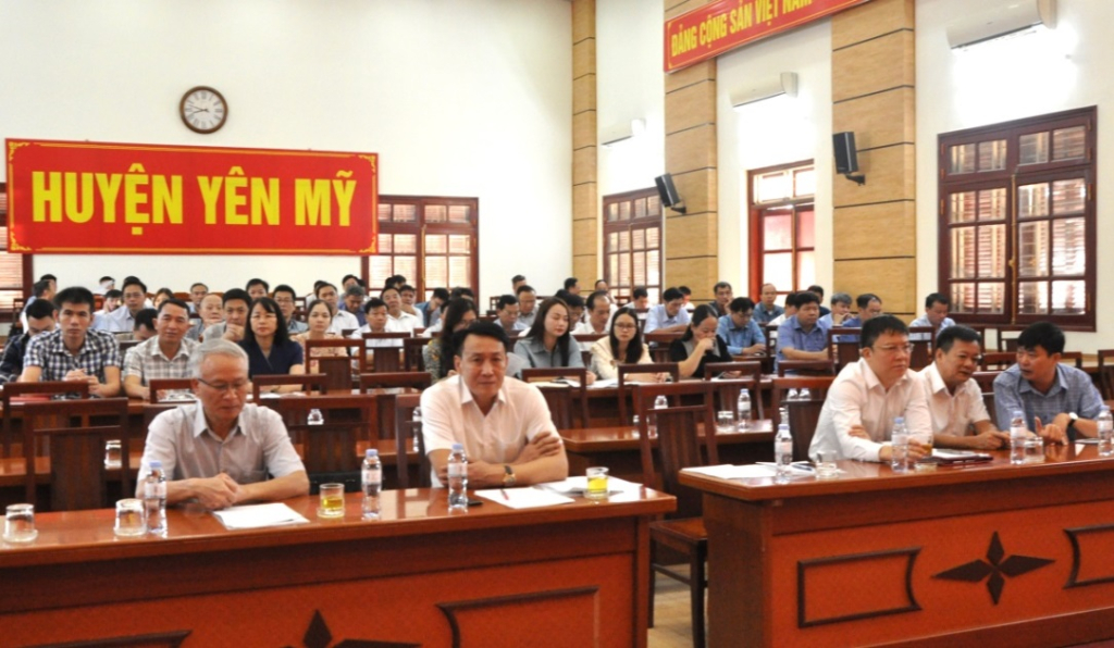   Yên Mỹ: Triển khai sáp nhập 9 xã, thị trấn để thành lập 3 xã, 1 thị trấn