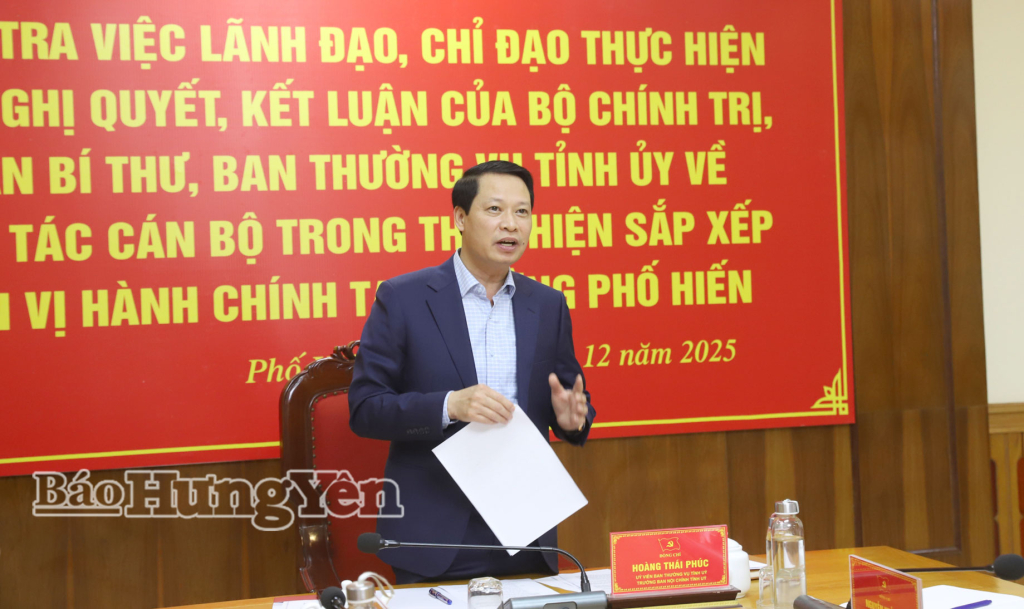   Kiểm tra công tác VV88 dự đoán xổ số ba miền siêu chính xác khi sắp xếp đơn vị hành chính tại phường Phố Hiến