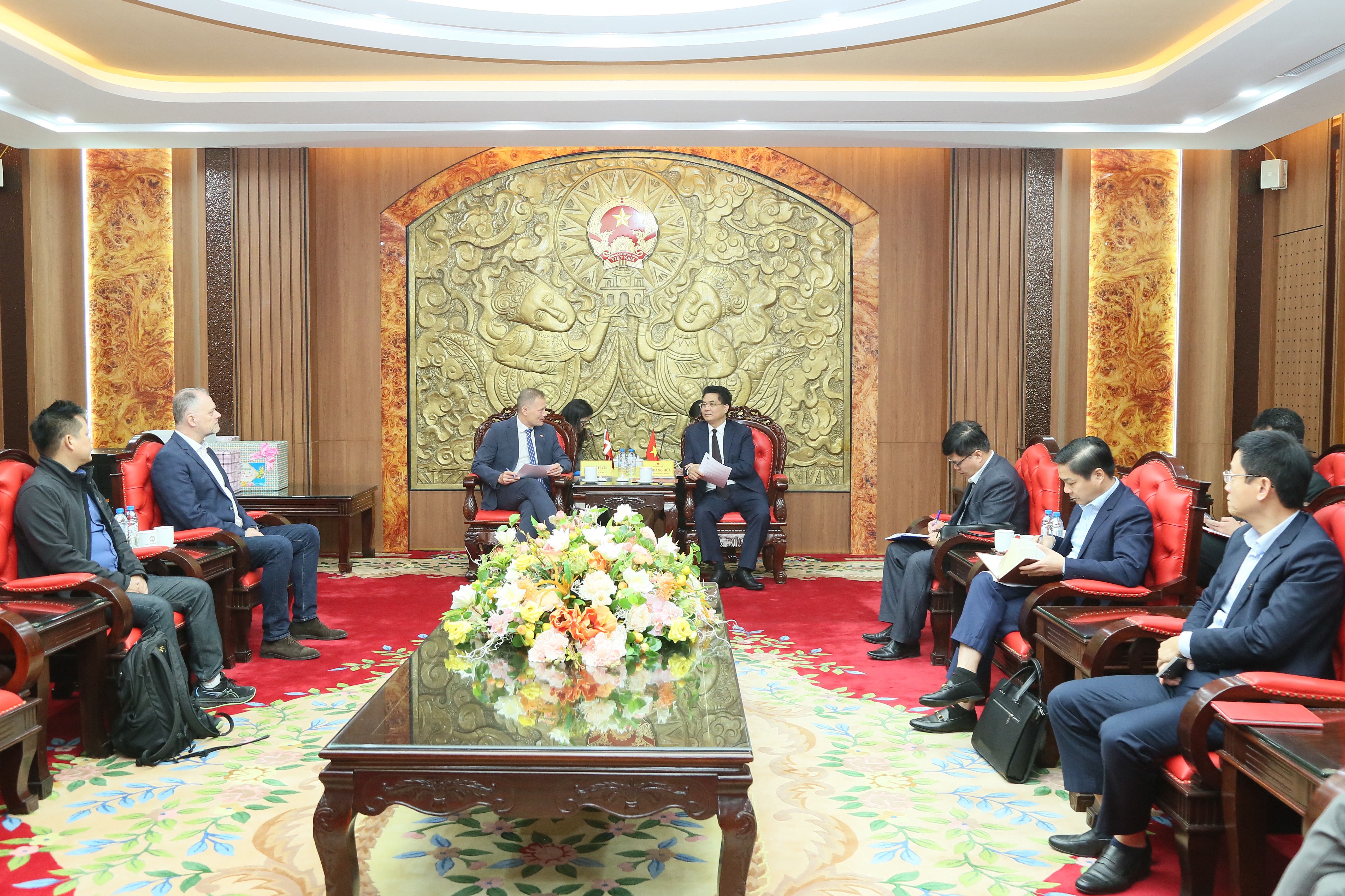   UBND tỉnh tiếp và làm việc với đoàn công tác Đại sứ quán Vương quốc Đan Mạch tại Việt Nam