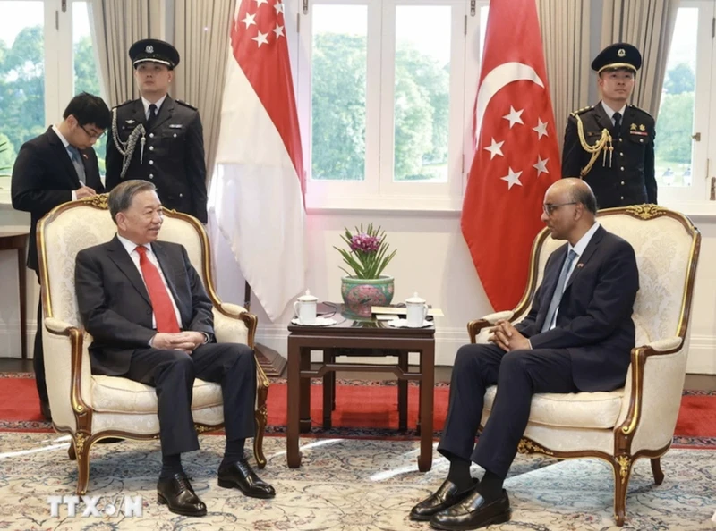   Tổng Bí thư Tô Lâm đã hội kiến Tổng thống Singapore Tharman Shamugaratnam
