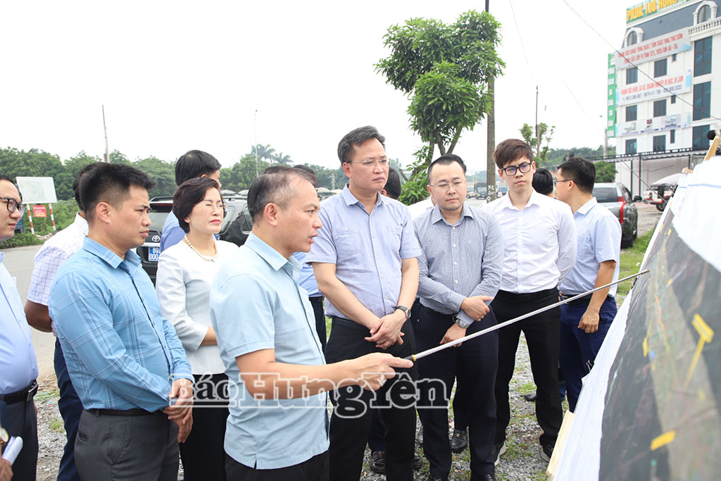   Bí thư Tỉnh uỷ Nguyễn Hữu Nghĩa kiểm tra tình hình triển khai Dự án đầu tư xây dựng tuyến đường sắt Lào Cai - Hà Nội - Hải Phòng