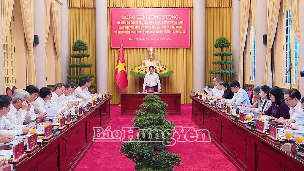   Chủ tịch nước Lương Cường làm việc với VV88 casino VV88id nổ hũ và VV88 casino Thái Bình