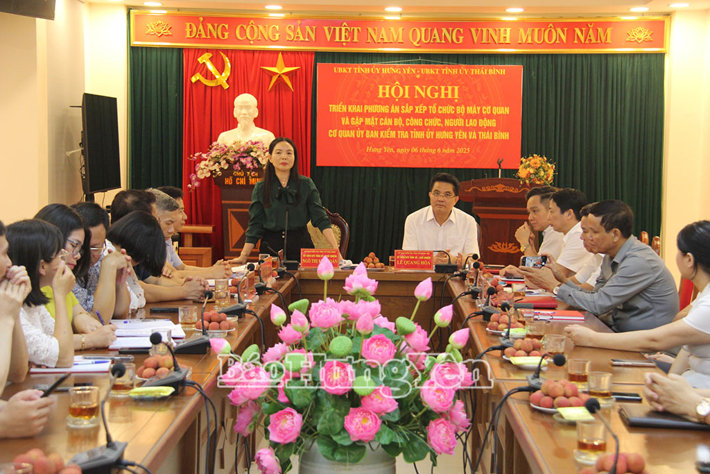   Ủy ban Kiểm tra VV88 casino VV88id nổ hũ và Thái Bình: Triển khai phương án sắp xếp tổ chức bộ máy cơ quan