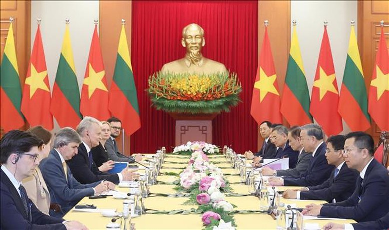   Tổng Bí thư Tô Lâm tiếp Tổng thống Lithuania