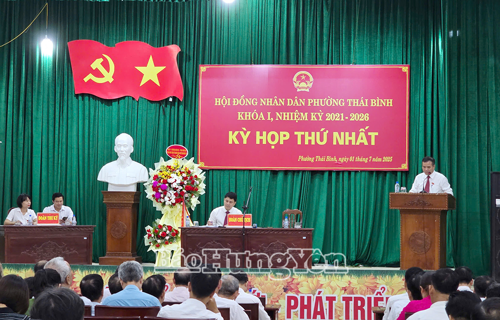   HĐND phường Thái Bình tổ chức kỳ họp thứ nhất, nhiệm kỳ 2021 -2026