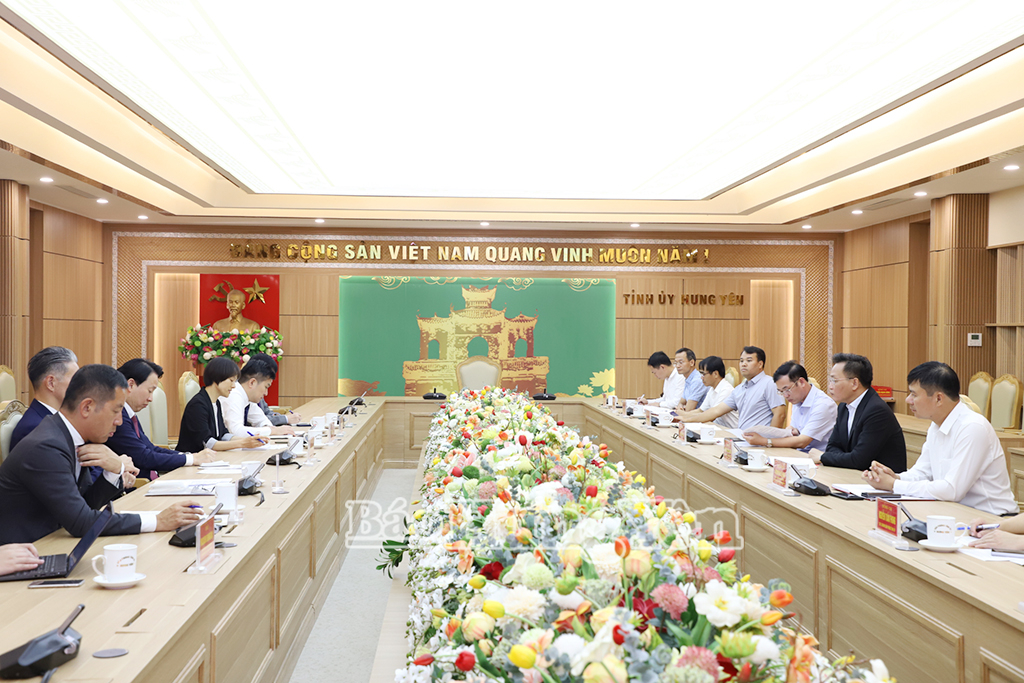 Các đại biểu dự buổi làm việc