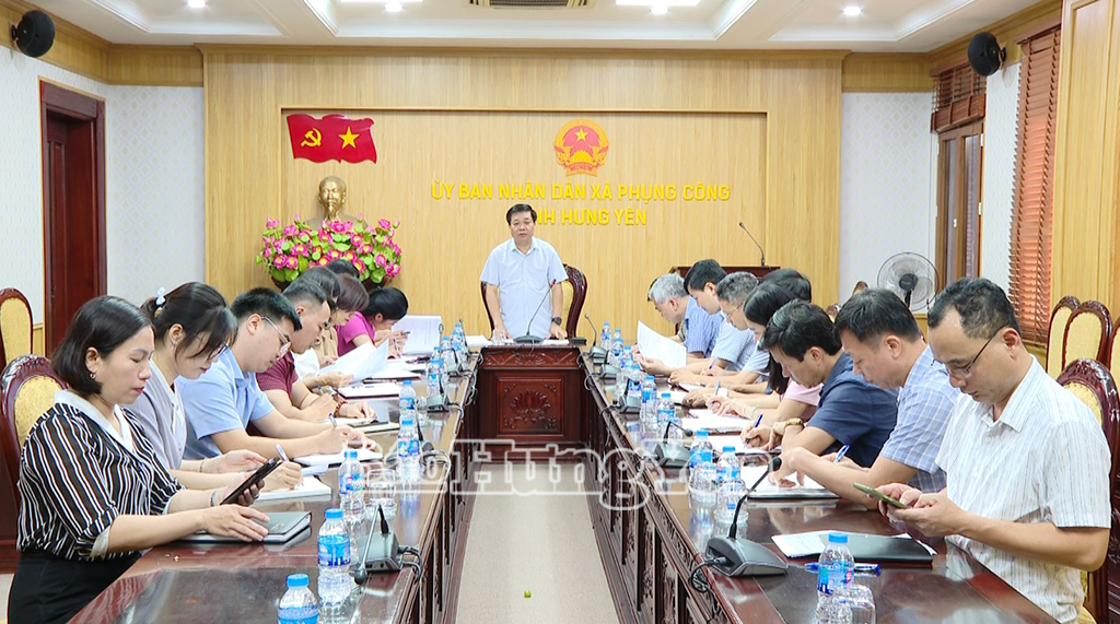   Phó Chủ tịch Thường trực UBND tỉnh kiểm tra mô hình chính quyền 2 cấp tại xã Phụng Công