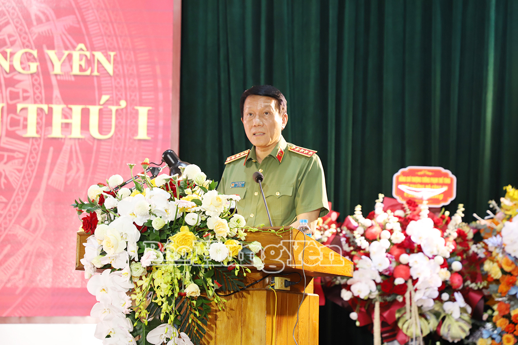 Đại tướng Lương Tam Quang, Ủy viên Bộ VV88 đăng ký nhận ngay 58k, Bộ trưởng Bộ Công an phát biểu tại đại hội