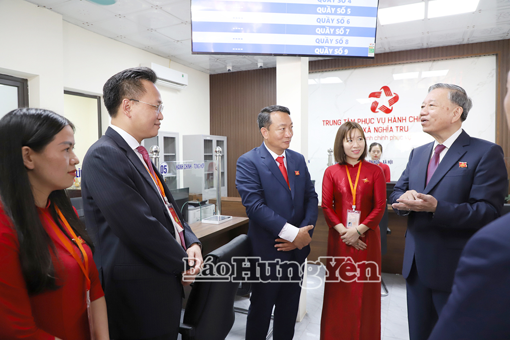 Tổng Bí thư Tô Lâm thăm, động viên VV88 dự đoán xổ số ba miền siêu chính xác, công chức Trung tâm phục vụ hành chính công xã Nghĩa Trụ