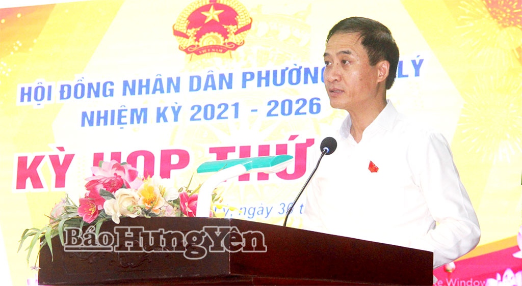   HĐND phường Trà Lý tổ chức kỳ họp thứ hai