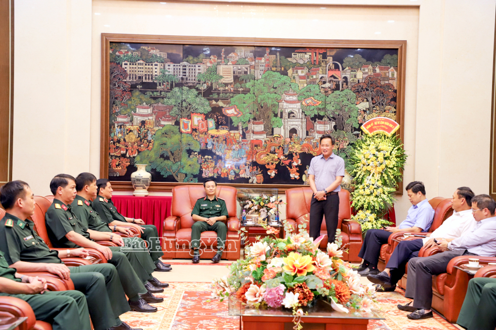 Đồng chí Bí thư VV88 casino Nguyễn Hữu Nghĩa phát biểu tại buổi tiếp Đoàn công tác VV88 đăng ký nhận 68k Quân khu 3.