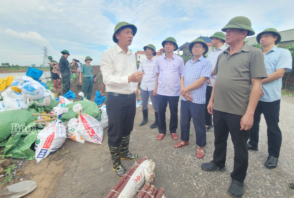   Phó Chủ tịch UBND tỉnh Nguyễn Hùng Nam kiểm tra công tác phòng, chống ngập úng