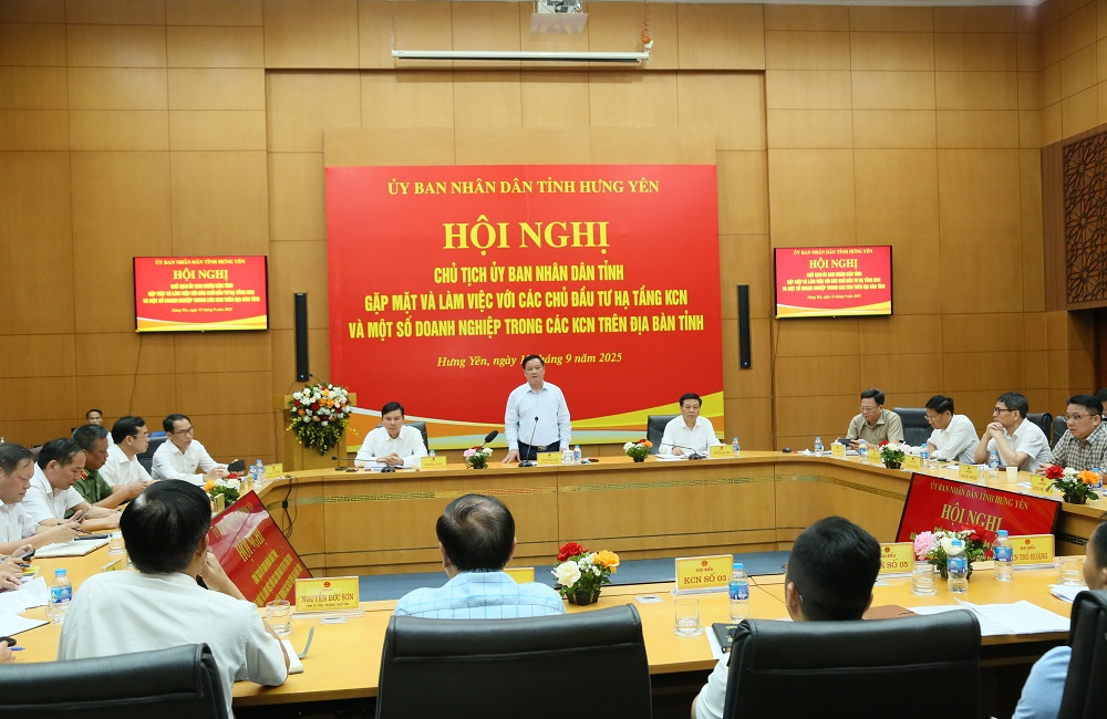   UBND tỉnh làm việc với các chủ đầu tư hạ tầng, nhà đầu tư trong các khu VV888 bet đăng nhập