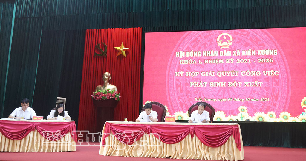   HĐND xã Kiến Xương thông qua nhiều nghị quyết quan trọng