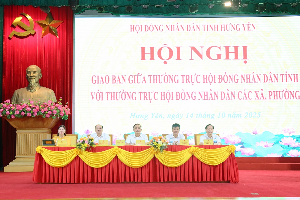   Hội nghị giao ban Thường trực HĐND tỉnh với Thường trực HĐND các xã, phường
