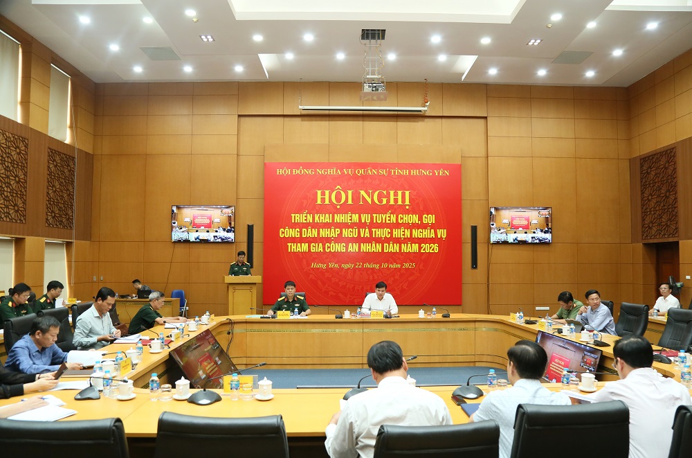   Triển khai công tác tuyển chọn, gọi công dân nhập ngũ và thực hiện nghĩa vụ Công an nhân dân năm 2025