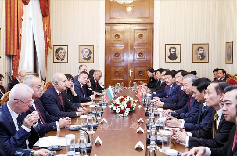   Tổng Bí thư Tô Lâm hội đàm với Tổng thống Bulgaria Rumen Radev