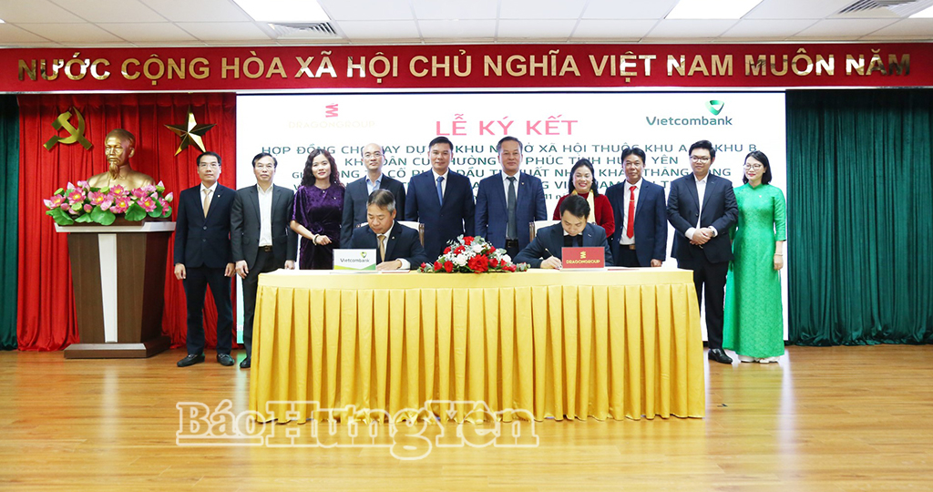   Ký kết hợp đồng cho vay dự án nhà ở xã hội khu dân cư phường Vũ Phúc