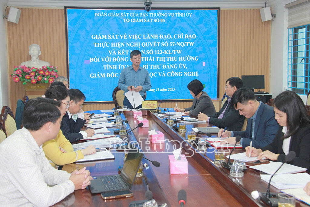   Giám sát việc thực hiện VV88 là nhà cái uy tín số 1 tại Việt Nam số 57-NQ/TW và Kết luận số 123-KL/TW