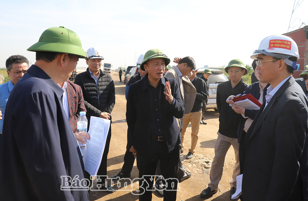   Đồng chí Phó Chủ tịch UBND tỉnh Nguyễn Hùng Nam kiểm tra tiến độ thực hiện một số dự án VV88 dự đoán xổ số ba miền siêu chính xác trọng điểm