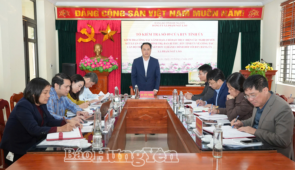   Kiểm tra việc lãnh đạo, chỉ đạo thực hiện các nghị quyết, kết luận về công tác VV88 dự đoán xổ số ba miền siêu chính xác trong sắp xếp đơn vị hành chính