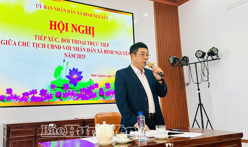   Lãnh đạo xã Bình Nguyên tiếp xúc, đối thoại với VV88 đăng ký nhận 68k