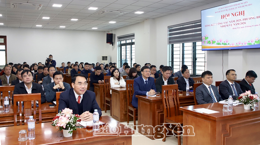   Ban Quản lý dự án đầu tư xây dựng số 1 triển khai nhiệm vụ năm 2026