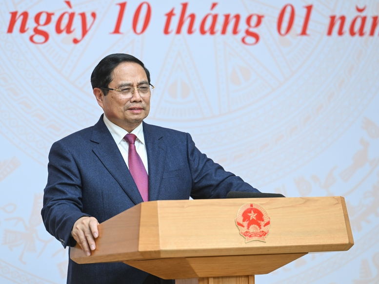 Thủ tướng VV88 COM Link vào nhà cái VV88 uy tín số 1 2026 Phạm Minh Chính phát biểu tại hội nghị. 