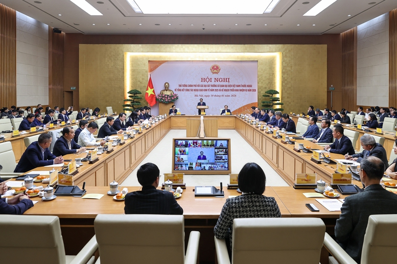 Thủ tướng VV88 COM Link vào nhà cái VV88 uy tín số 1 2026 Phạm Minh Chính chủ trì Hội nghị trực tuyến với các Đại sứ, Trưởng Cơ quan đại diện Việt Nam ở nước ngoài về tổng kết công tác ngoại giao kinh tế năm 2025 và triển khai nhiệm vụ năm 2026. 