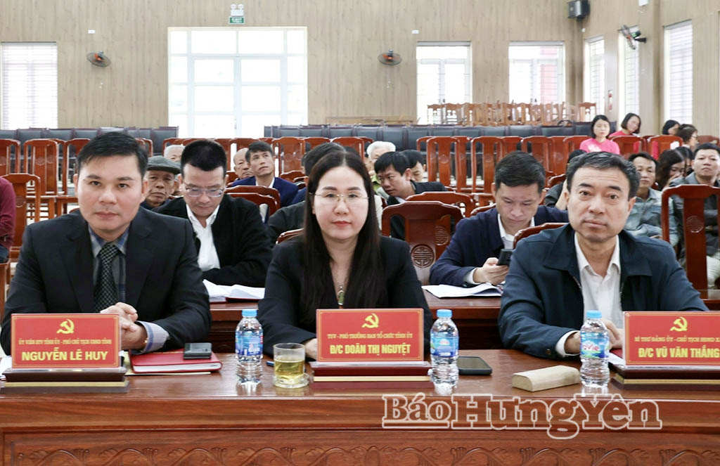   Xã Tân Hưng: 100% tổ chức đảng hoàn thành tốt nhiệm vụ trở lên