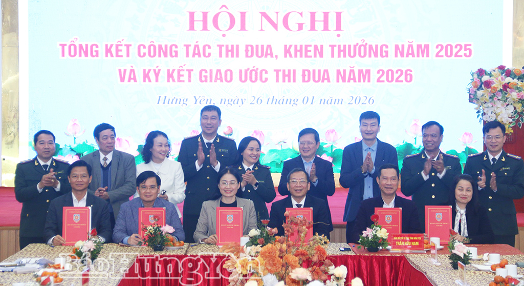   Cụm thi đua Sở Tư pháp, Thi hành án dân sự các tỉnh trung du và đồng bằng sông Hồng ký giao ước thi đua năm 2026