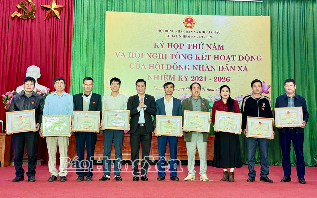   HĐND xã Khoái Châu, Vũ Thư, phường Thái Bình tổng kết nhiệm kỳ 2021 – 2026