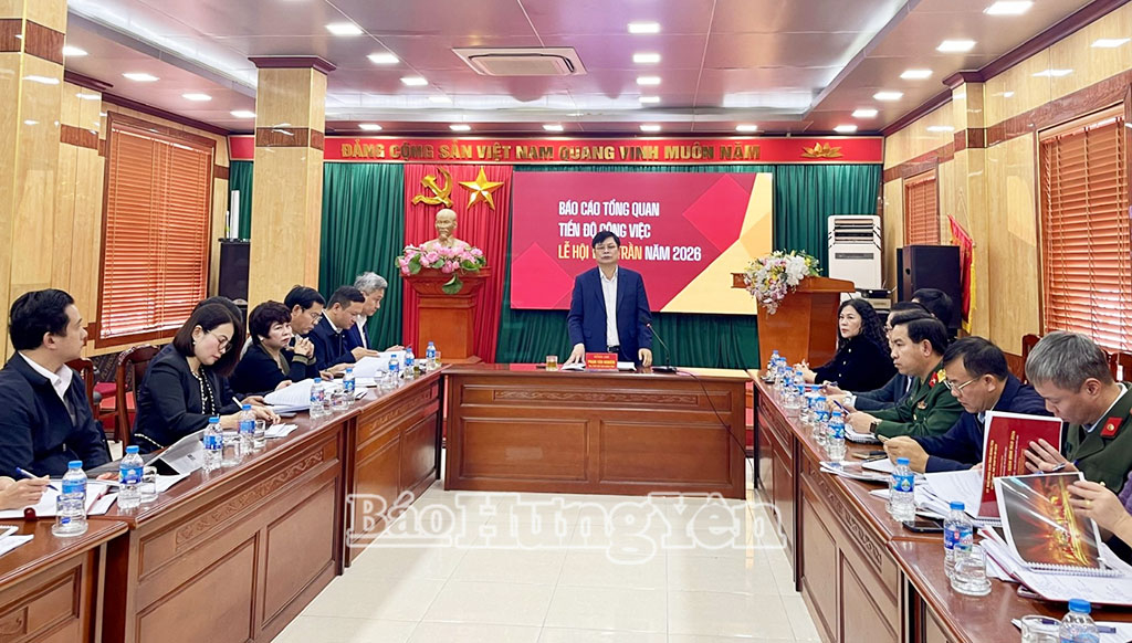   Báo cáo tiến độ thực hiện kế hoạch tổ chức lễ hội đền Trần năm 2026