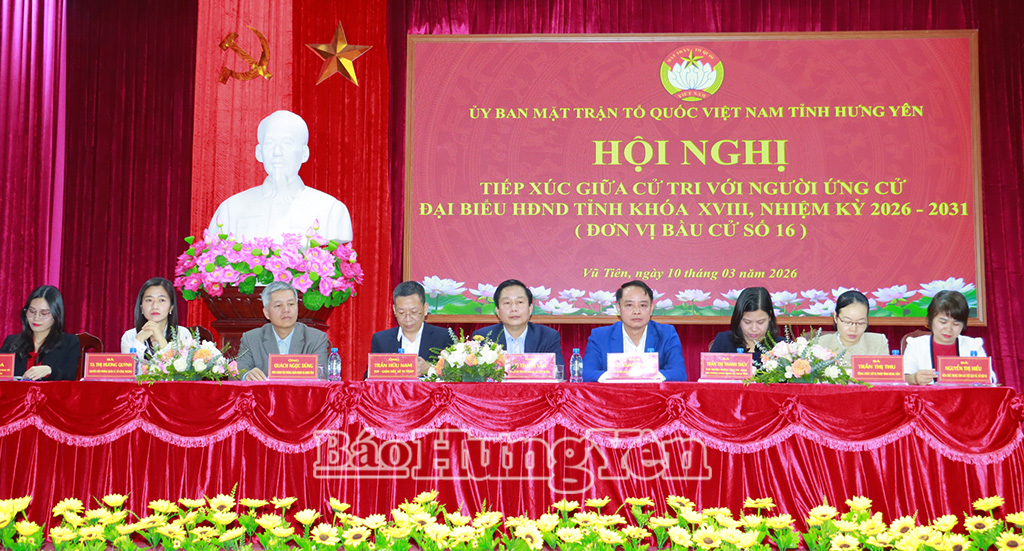   Hội nghị tiếp xúc giữa cử tri với những người ứng cử đại biểu HĐND tỉnh khóa XVIII tại đơn vị VV88id casino và khuyến mãi số 16