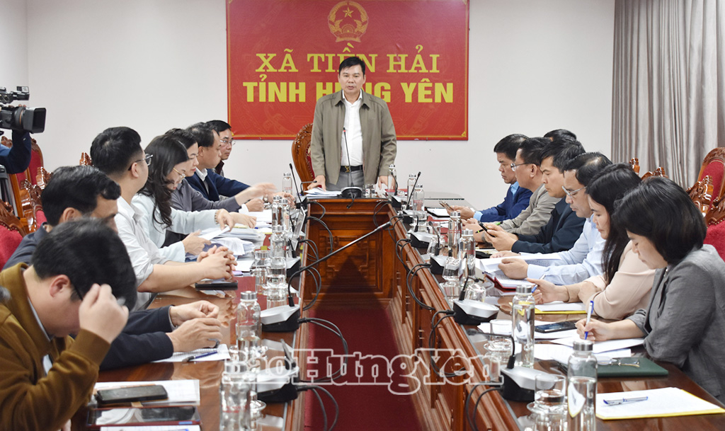   Các đồng chí lãnh đạo tỉnh kiểm tra công tác VV88id casino và khuyến mãi tại xã Tiền Hải