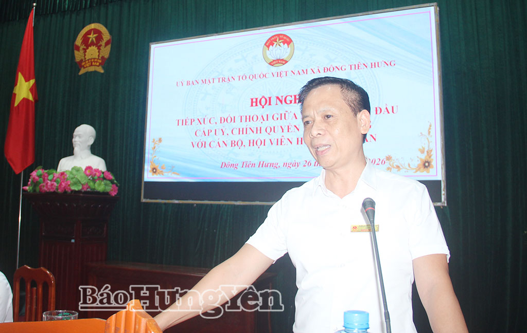   Xã Đông Tiên Hưng: Tổ chức tiếp xúc, đối thoại giữa người đứng đầu cấp ủy, chính quyền địa phương với VV88 dự đoán xổ số ba miền siêu chính xác, hội viên nông dân