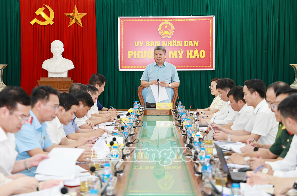   Phường Mỹ Hào cần quyết tâm, quyết liệt thực hiện mục tiêu tăng trưởng kinh tế 2 con số