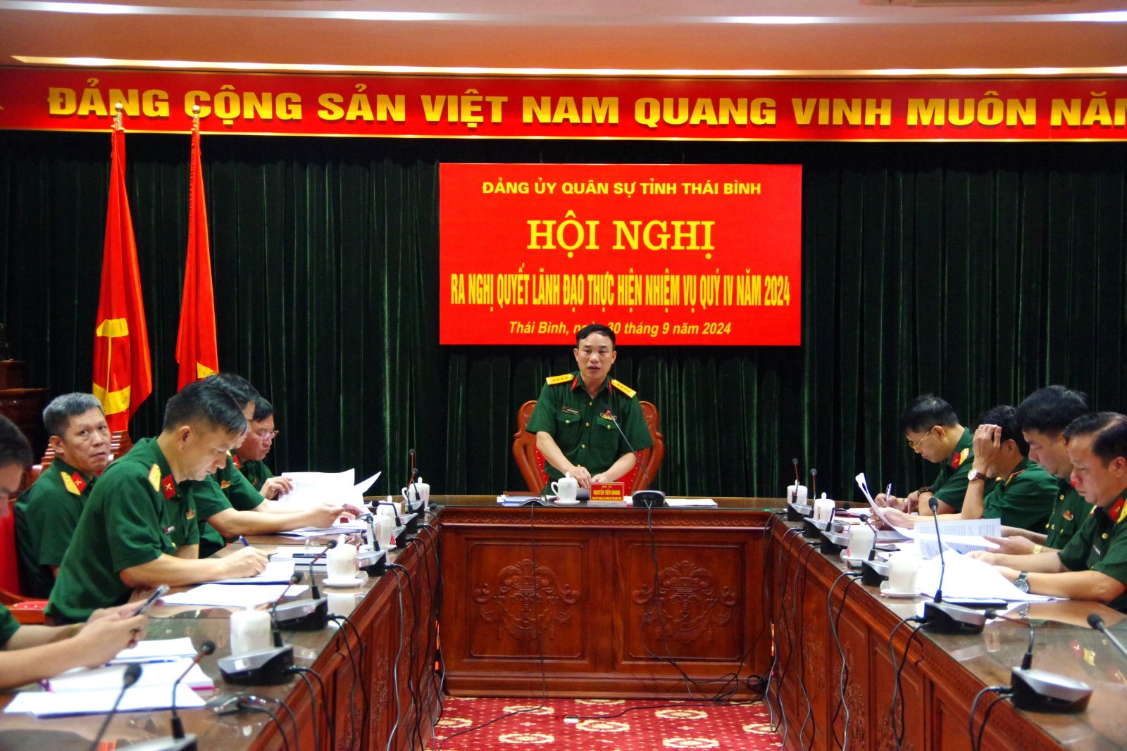   Đảng uỷ Quân sự tỉnh: Ra nghị quyết lãnh đạo thực hiện nhiệm vụ quý IV năm 2024