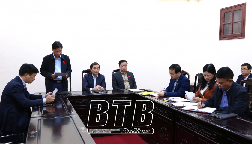   Thảo luận tổ trước Kỳ họp thứ 7, HĐND tỉnh khóa XVII