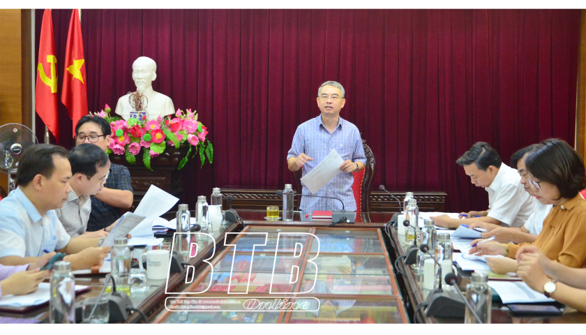   Thống nhất kịch bản truyền hình trực tiếp lễ kỷ niệm 65 năm ngày Bác Hồ về thăm Thái Bình lần thứ ba