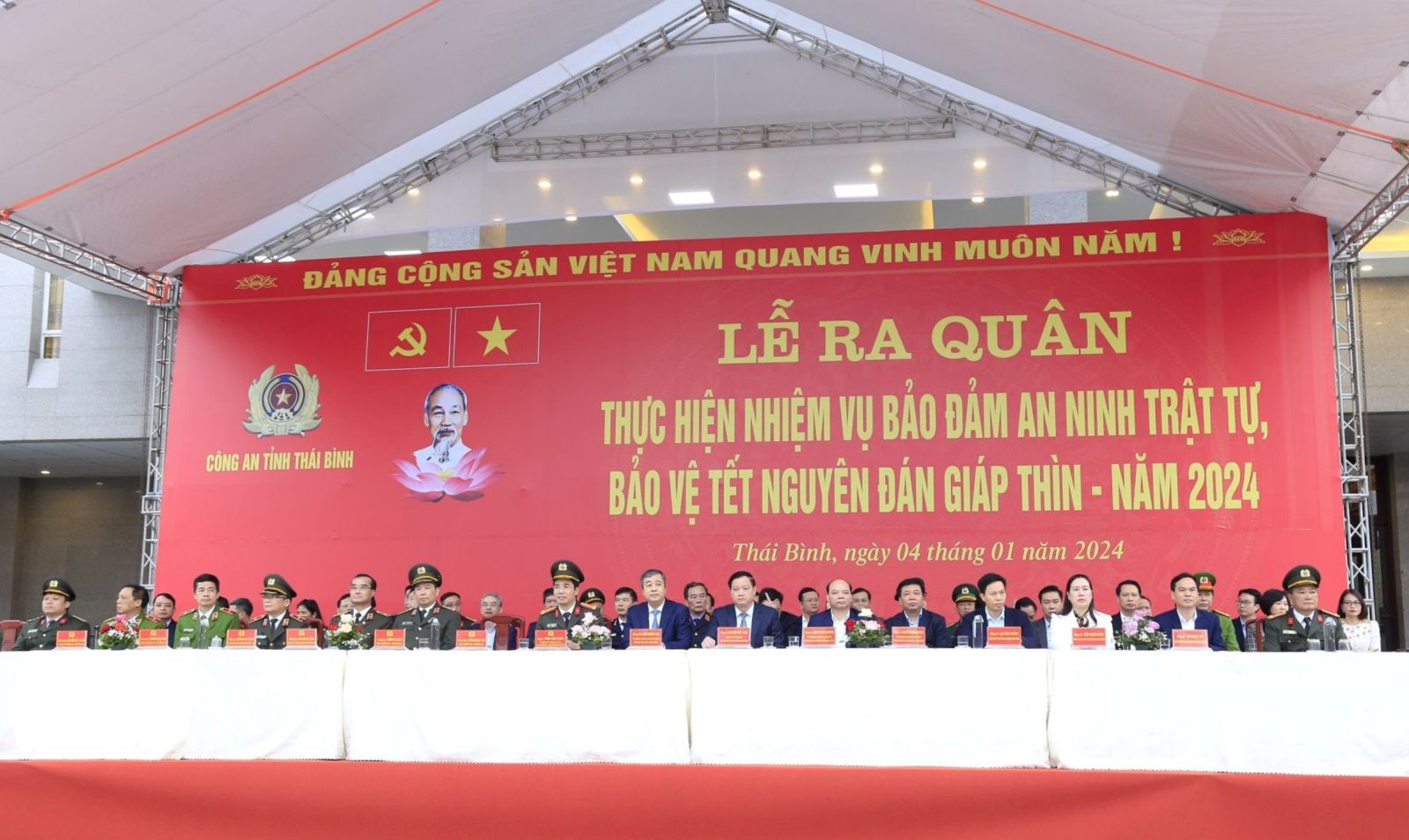   Công an tỉnh ra quân bảo đảm an ninh trật tự, bảo vệ tết Nguyên đán Giáp Thìn 2024