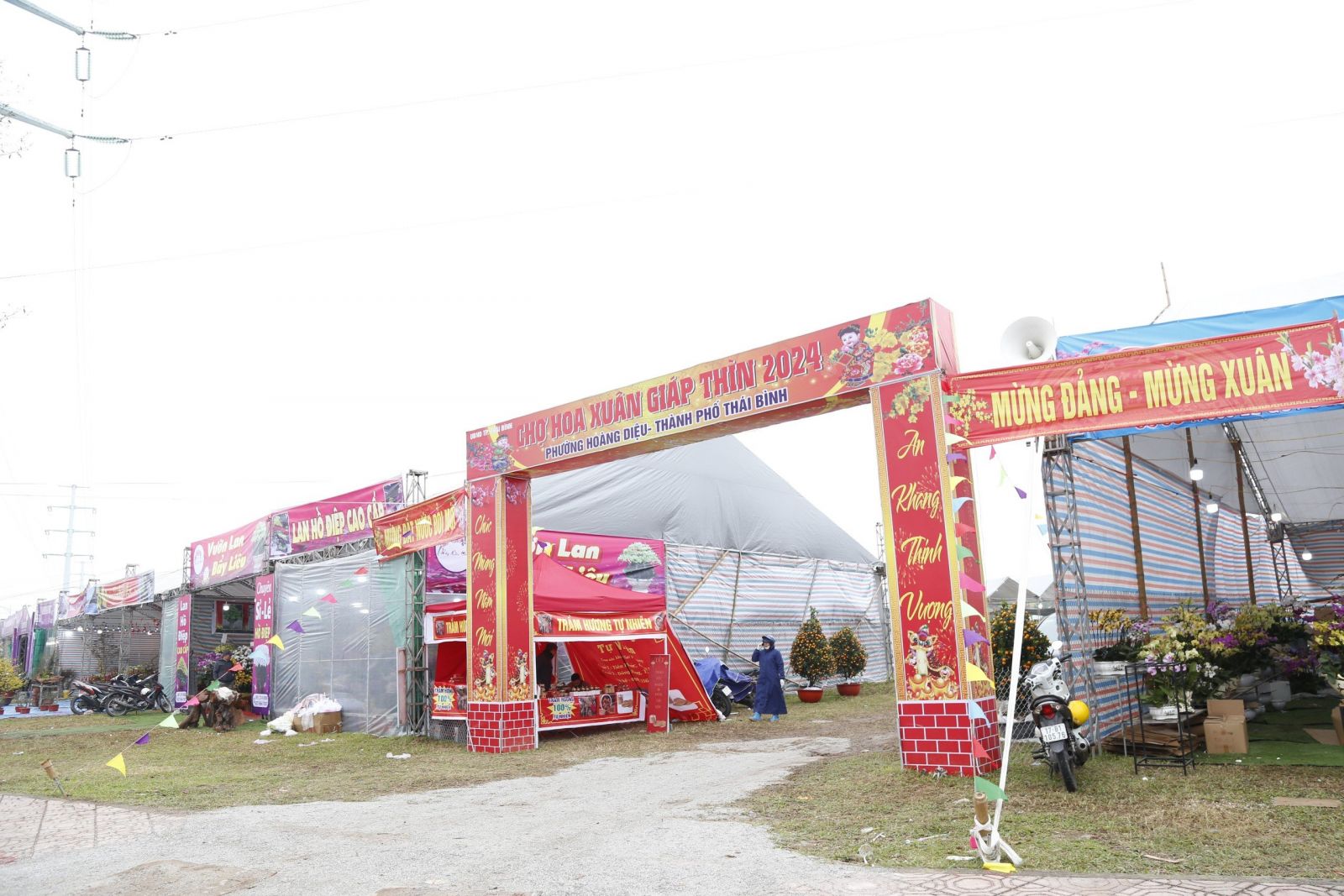   Thái Bình: Nhộn nhịp thị trường hoa, cây cảnh dịp tết Nguyên đán Giáp Thìn 2024