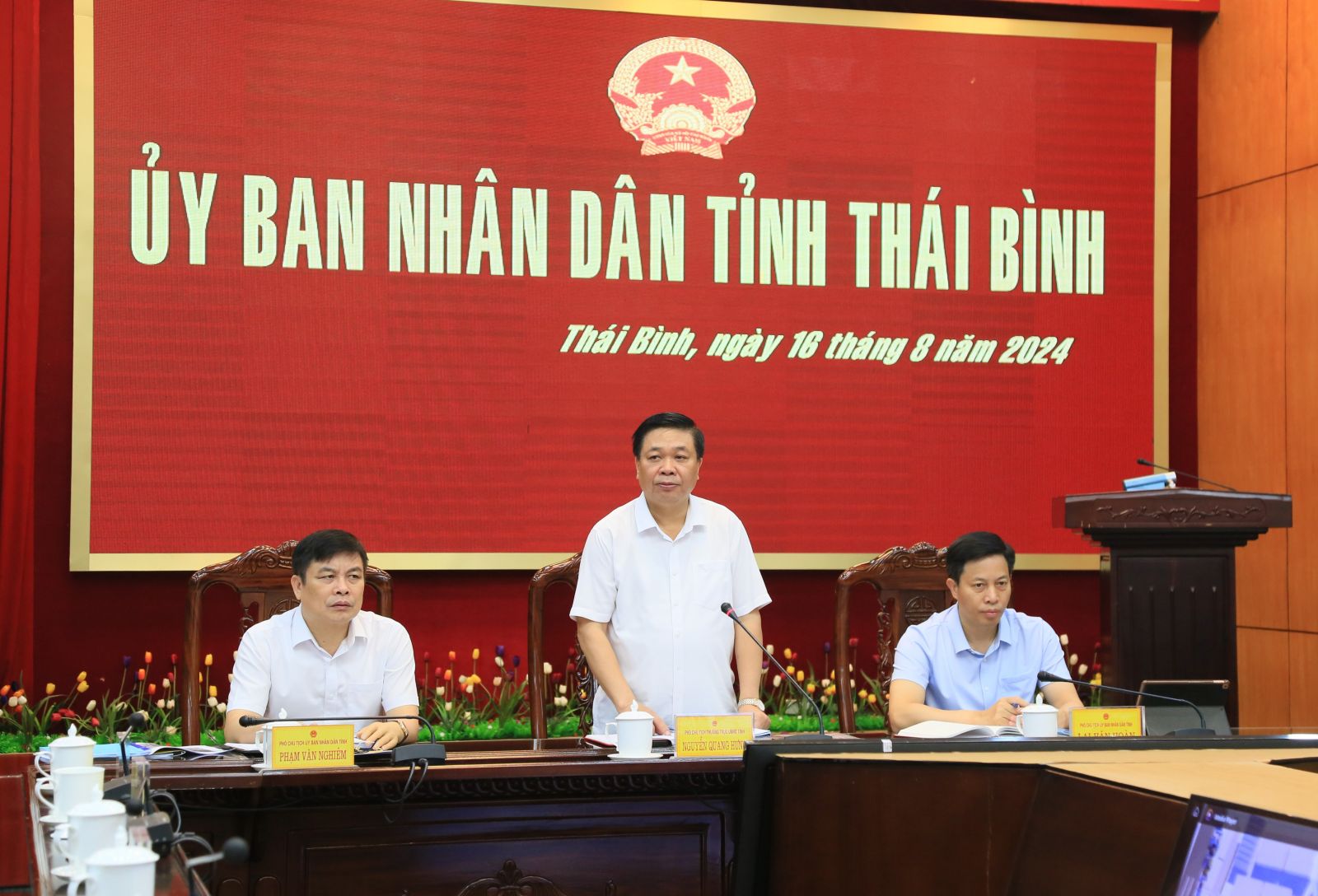   Thảo luận phương án hạ giải đê Trà Lý và nâng cốt đường Trần Quang Khải