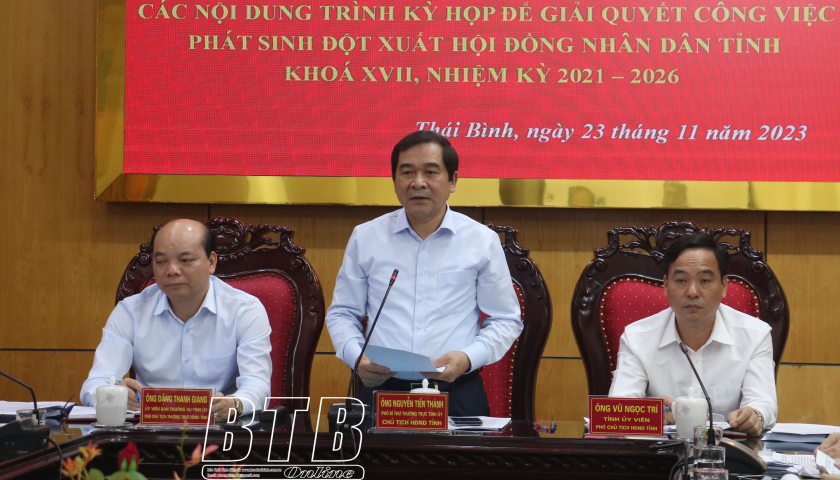   Họp Thường trực HĐND tỉnh