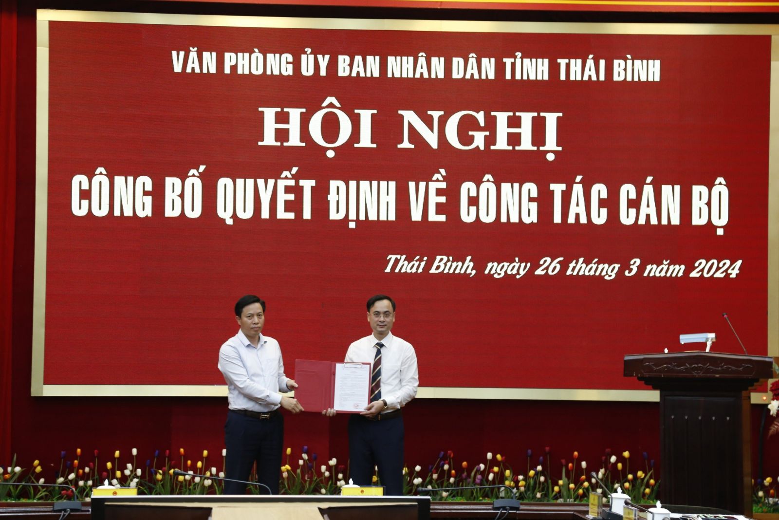   Công bố quyết định bổ nhiệm Phó Chánh Văn phòng UBND tỉnh