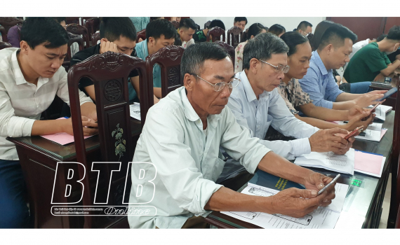   Quỳnh Phụ: Tập huấn quy trình thông báo địa chỉ số cho các xã đăng ký đạt chuẩn nông thôn mới nâng cao