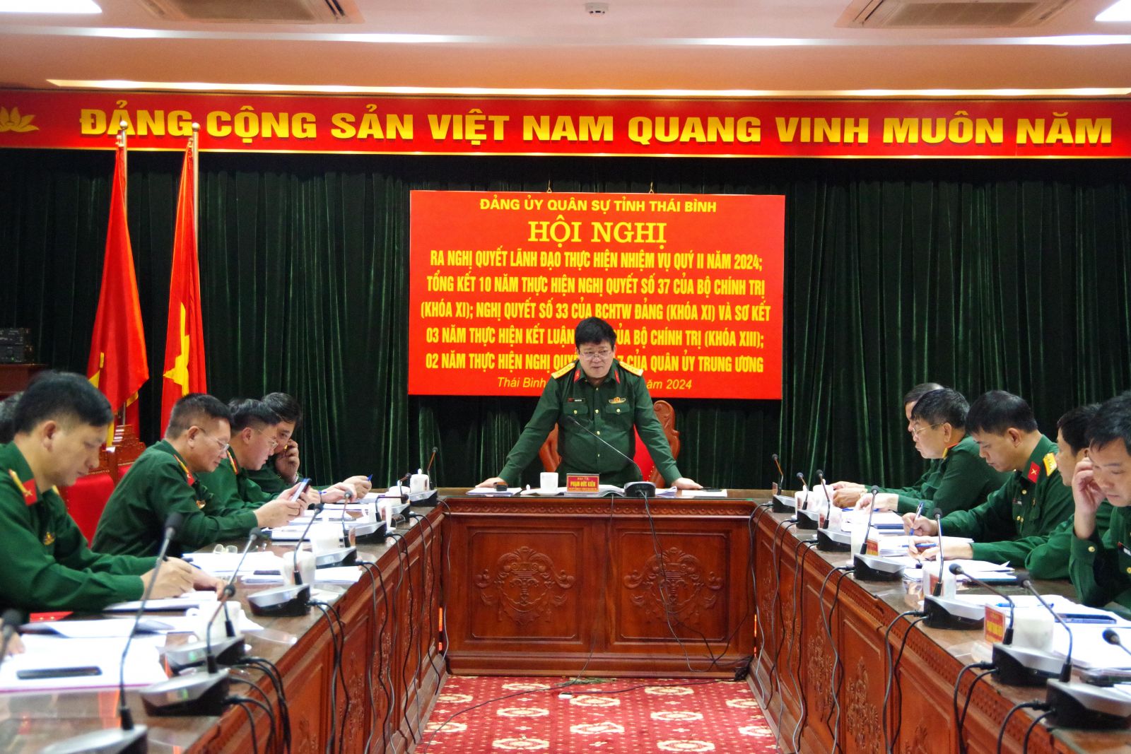   Đảng ủy Quân sự tỉnh: Ra nghị quyết lãnh đạo thực hiện nhiệm vụ quý 2 năm 2024