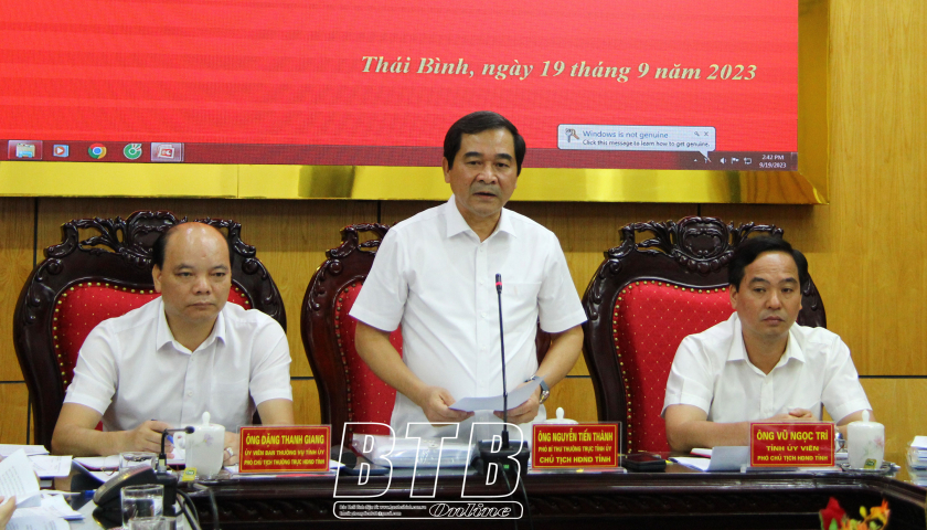   Họp Thường trực HĐND tỉnh