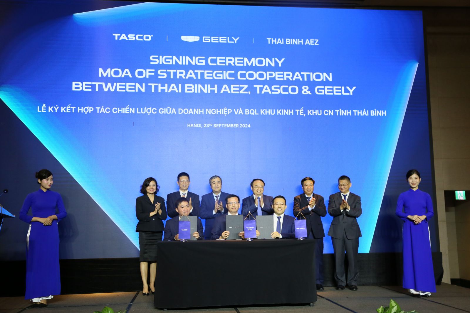   Ký kết Thỏa thuận hợp tác thực hiện dự án nhà máy lắp ráp ô tô tại Khu Công nghiệp Tiền Hải